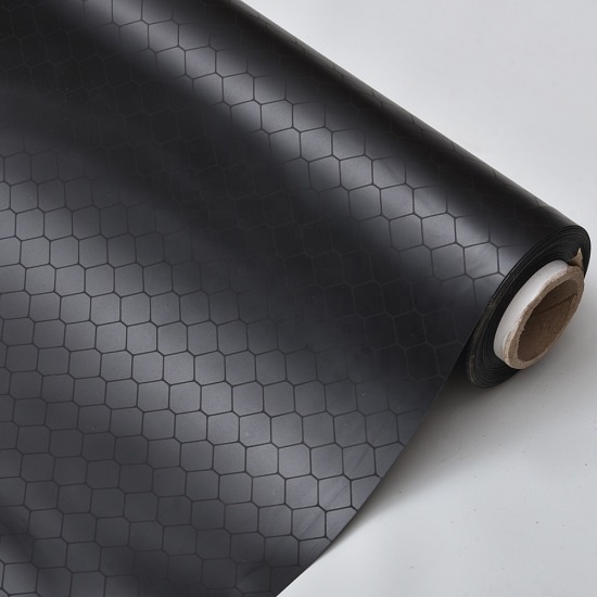 Màng nhựa PVC ô mắt cáo chống tĩnh điện (màu đen xì)