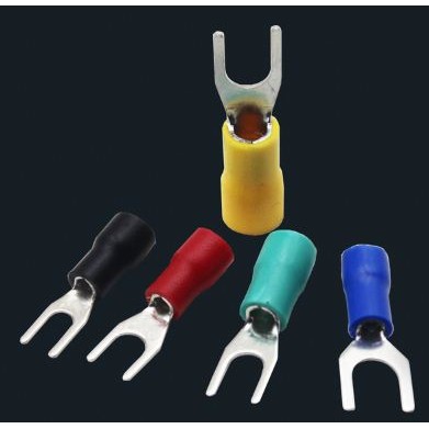 Đầu COS Y SV1.25-4 có 2 màu xanh và đỏ, số lượng 100 cái/gói