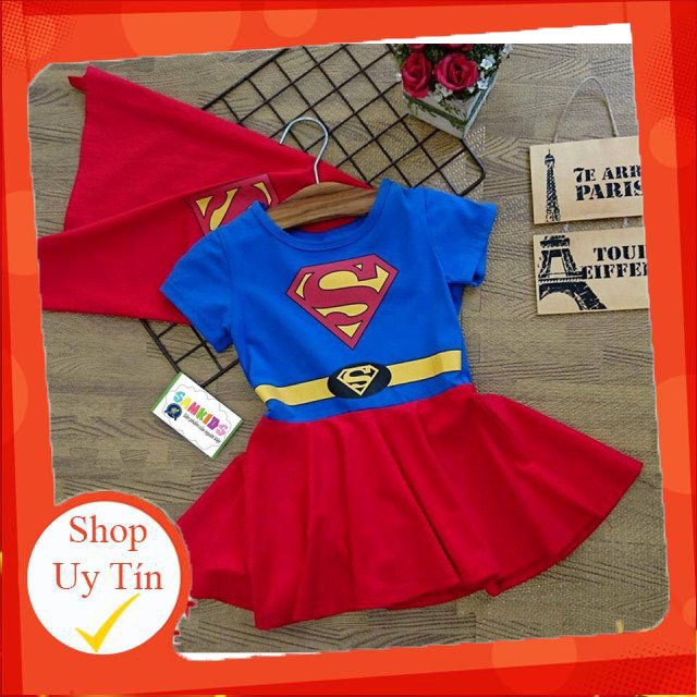 Váy đầm Siêu nhân Supergirl _ Samkids Liên hệ mua hàng 084.209.1989