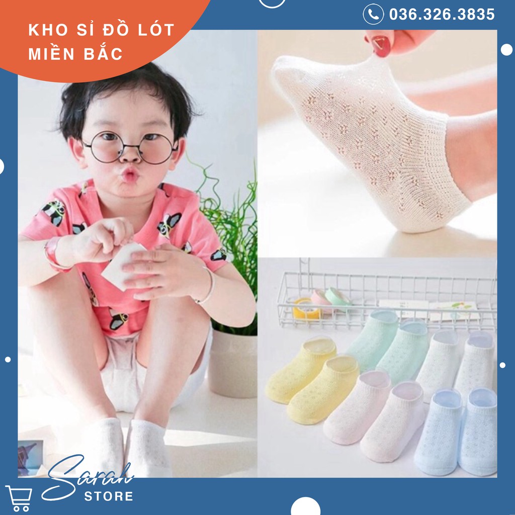 Set 5 Tất Lưới Điều Hòa Cho Bé Trai, Bé Gái - SIÊU BỀN