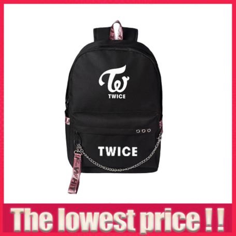 Ba lô loang màu thời trang dành cho fan hâm mộ nhóm nhạc Twice