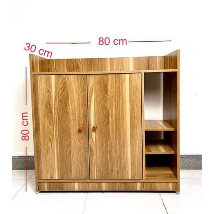 Tủ để giày dép gỗ công nghiệp mdf đa năng, kệ đựng giày gỗ 2 cánh mở, giá dép tiện ích