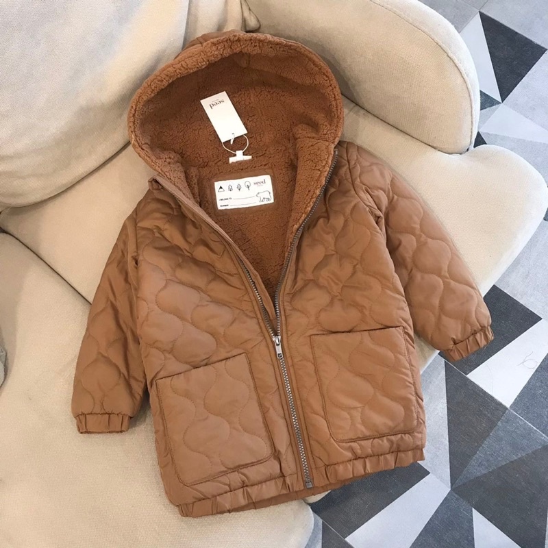 Áo khoác lót lông bé trai