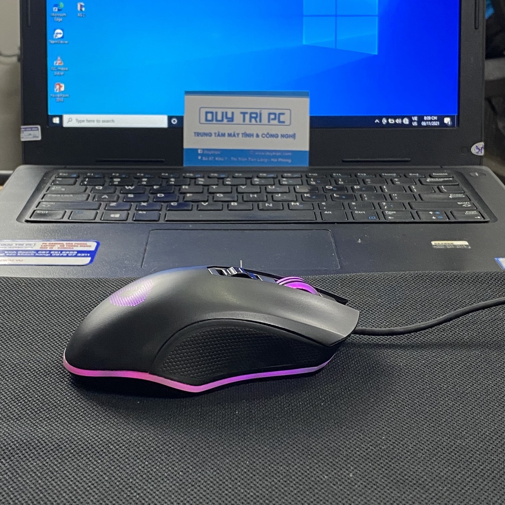 Chuột gaming màu đen Dareu EM905 4000DPI, Led RGB