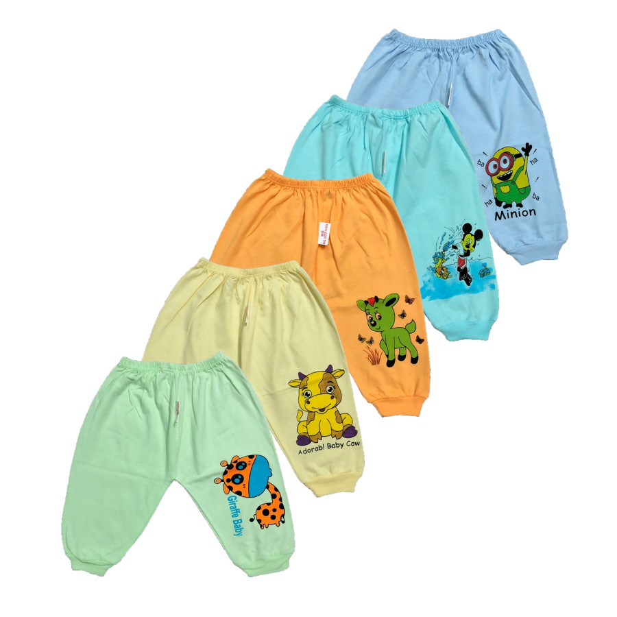 Quần dài cotton SUSU | Mẫu Dài Màu Bo Gấu| Size 1-8 cho bé 5-21 kg| Chất vải mềm, mịn, dày dặn