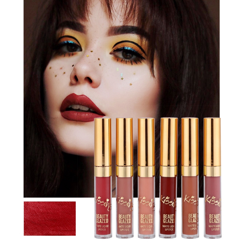 [Hàng mới về] Set 6 thỏi son kem BEAUTY GLAZED lâu trôi hiệu ứng lì | BigBuy360 - bigbuy360.vn