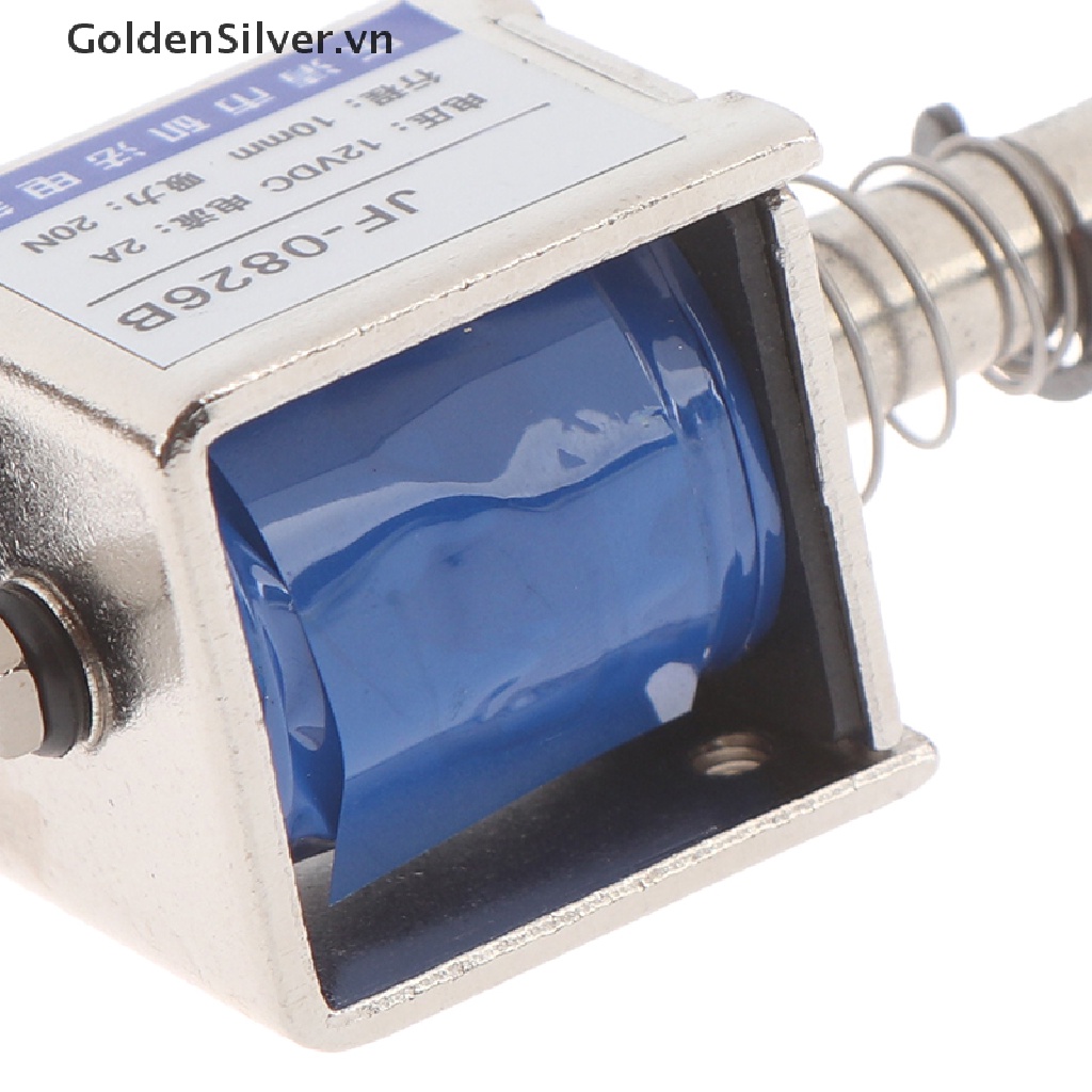 Thiết bị điện từ DC12V 2A loại đẩy kéo khung mở solenoid 10mm 20N