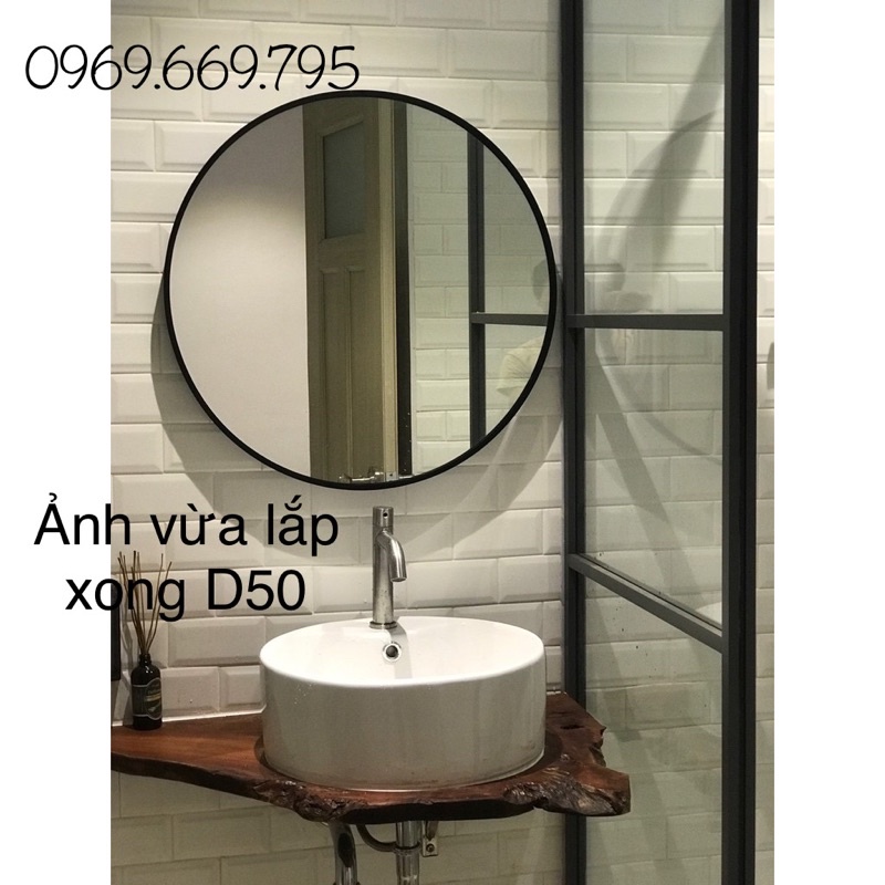 Gương tròn treo tường Siêu Sang (Sơn Acrylic 2K VIP) Noithatnhatnam, Gương để bàn trang điểm GULUXY Xuất Xịn