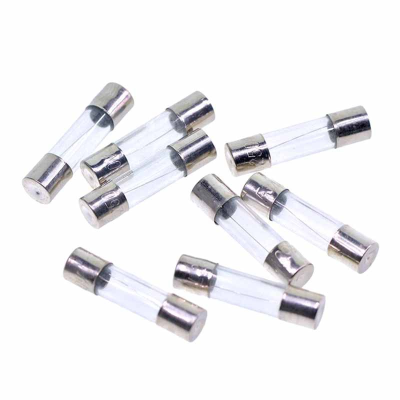 Set 50 Cầu Chì Ống Thủy Tinh 10 Loại 6 * 30mm 0.5A 1A 2A 3A 5A 8A 10A 15A 20A 30A 250V
