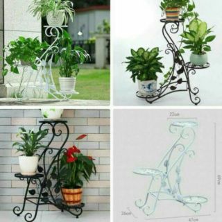kệ cây cảnh bằng sắt hình lá