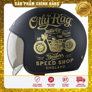 Mũ bảo hiểm 3/4 Royal M139 kính ẩn