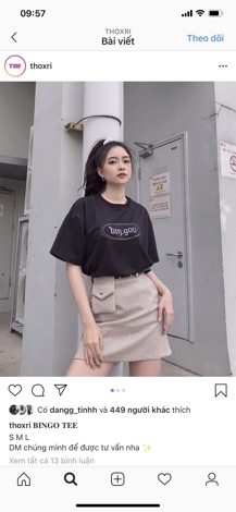 Áo Thun Bingo Unisex ( tay lỡ )