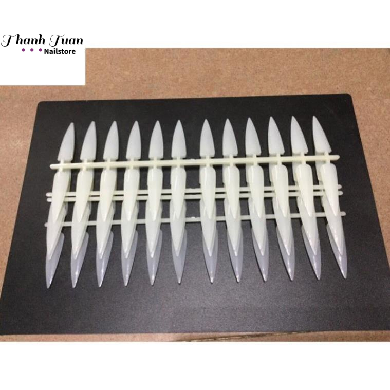Móng sơn form nhọn tập vẽ 120 móng/10 thanh/1 túi- phụ kiện làm nail- vỉ móng nhọn tập vẽ  - Phụ kiện đồ nail