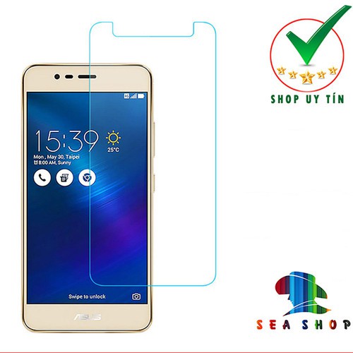 Kính cường lực Asus Zenfone 3 ZE520KL 5.2inch Kính trong suốt mài cạnh tặng kèm khăn lau.