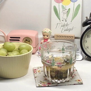 [sẵn] LÓT CỐC HOA NHÍ VINTAGE