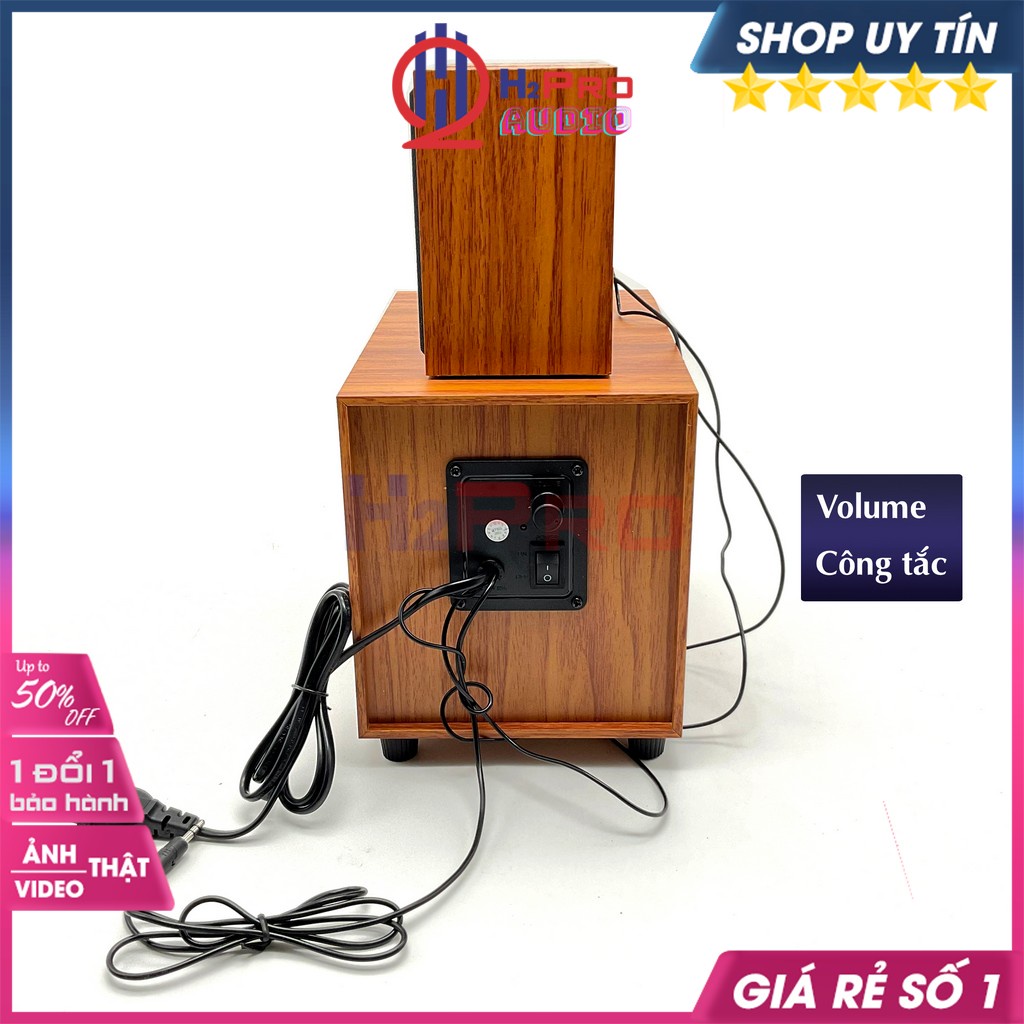 Loa Vi Tính 2.1, Loa Máy Tính H2pro S907 Cao Cấp, Cắm Jack Aux, Nhạc Hay, Bass Ấm, Nhỏ gọn, Dùng Cho Học Tập-H2Pro Audio