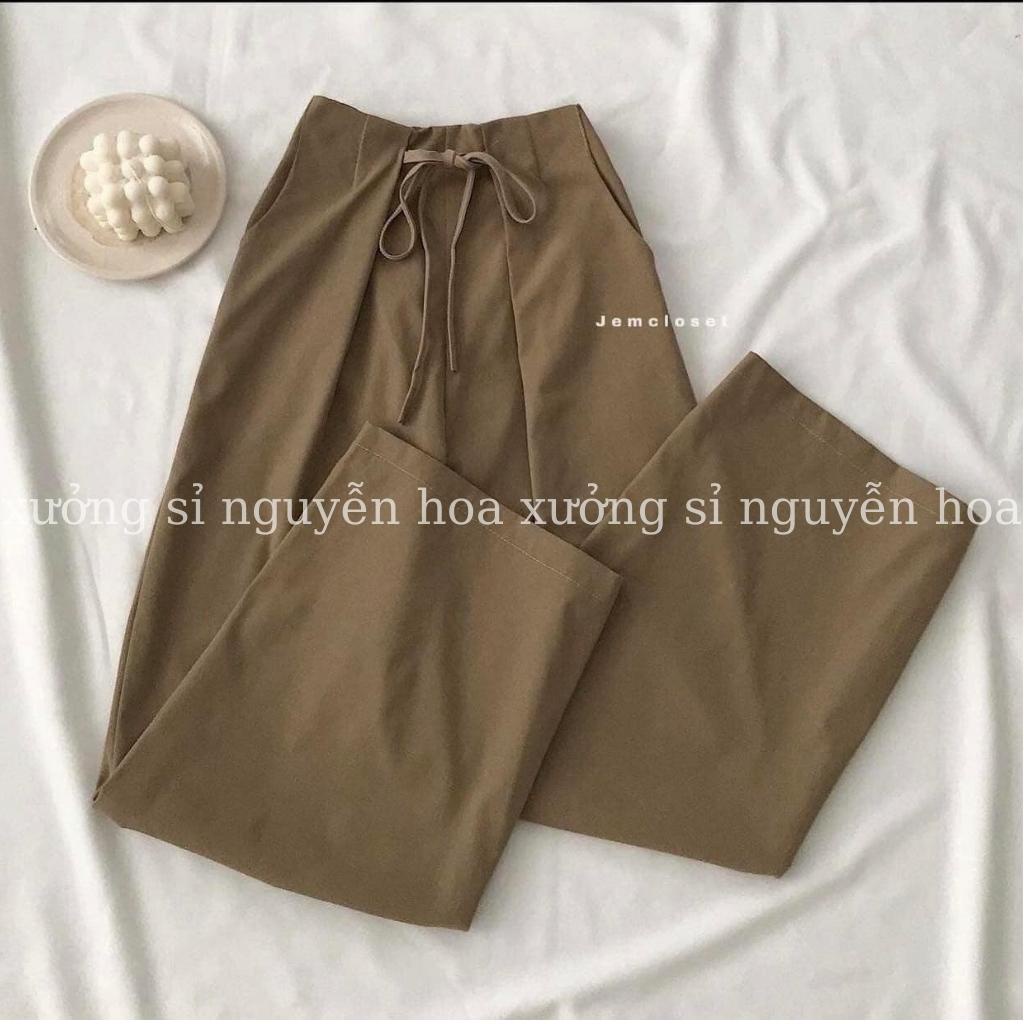 Quần suông lưng cao tôn dáng phối cùng sơ mi, croptop, áo thun đều xinh phong cách trẻ trung năng động
