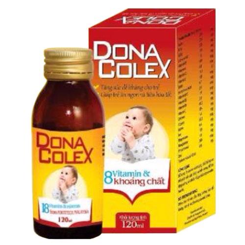 Donacolex, hỗ trợ bổ sung các vitamin và khoáng chất giúp bồi bổ cơ thể, tăng cường sức khỏe chai 120ml