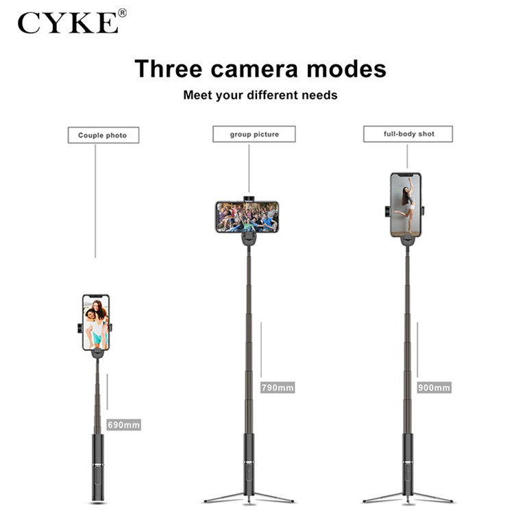 Gậy tự sướng Selfie CYKE bluetooth kiêm chân đế điện thoại chiều dài 90cm