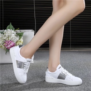 💥 Giày thể thao nữ trắng đế độn