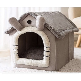 nhà vải có mái cho chó, mèo size L ( màu ngẫu nhiên )