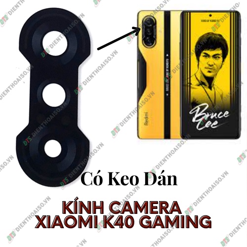 Mặt kính camera xiaomi k40 gaming có sẵn keo dán