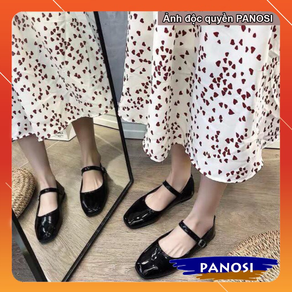 Giày nữ công sở đế bệt hài bóng búp bê 2 màu trẻ trung | BigBuy360 - bigbuy360.vn