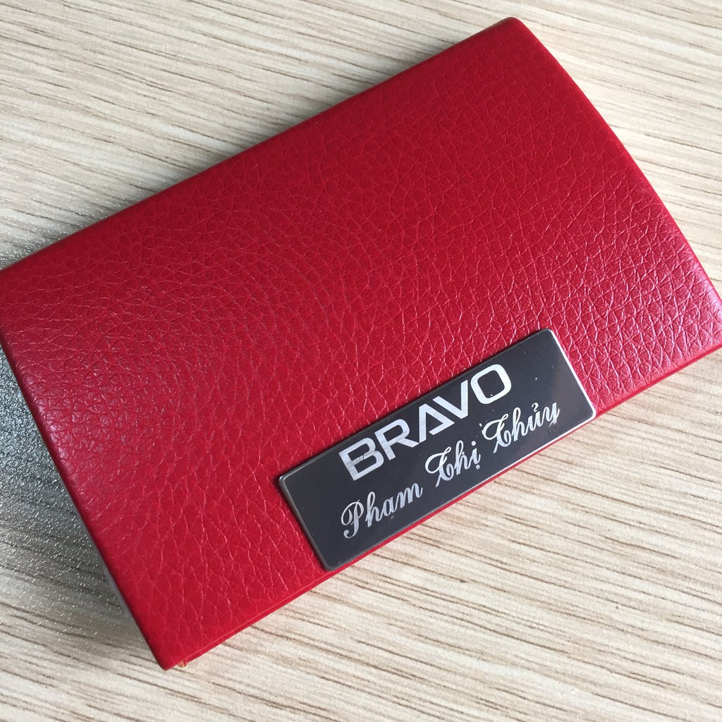 Mua hộp đựng name card giá rẻ dành cho nữ khắc tên lấy ngay ở Hà Nội