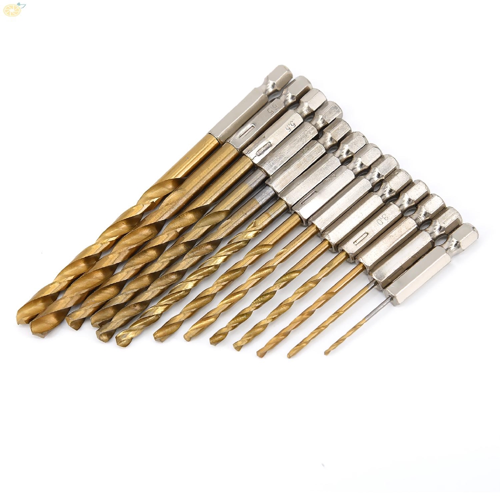 Bộ 13 mũi khoan xoắn chất liệu thép cao cấp tiện dụng