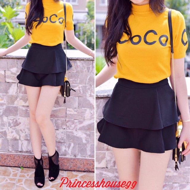 Chân váy 2 tầng freesize Quốc Dân | BigBuy360 - bigbuy360.vn