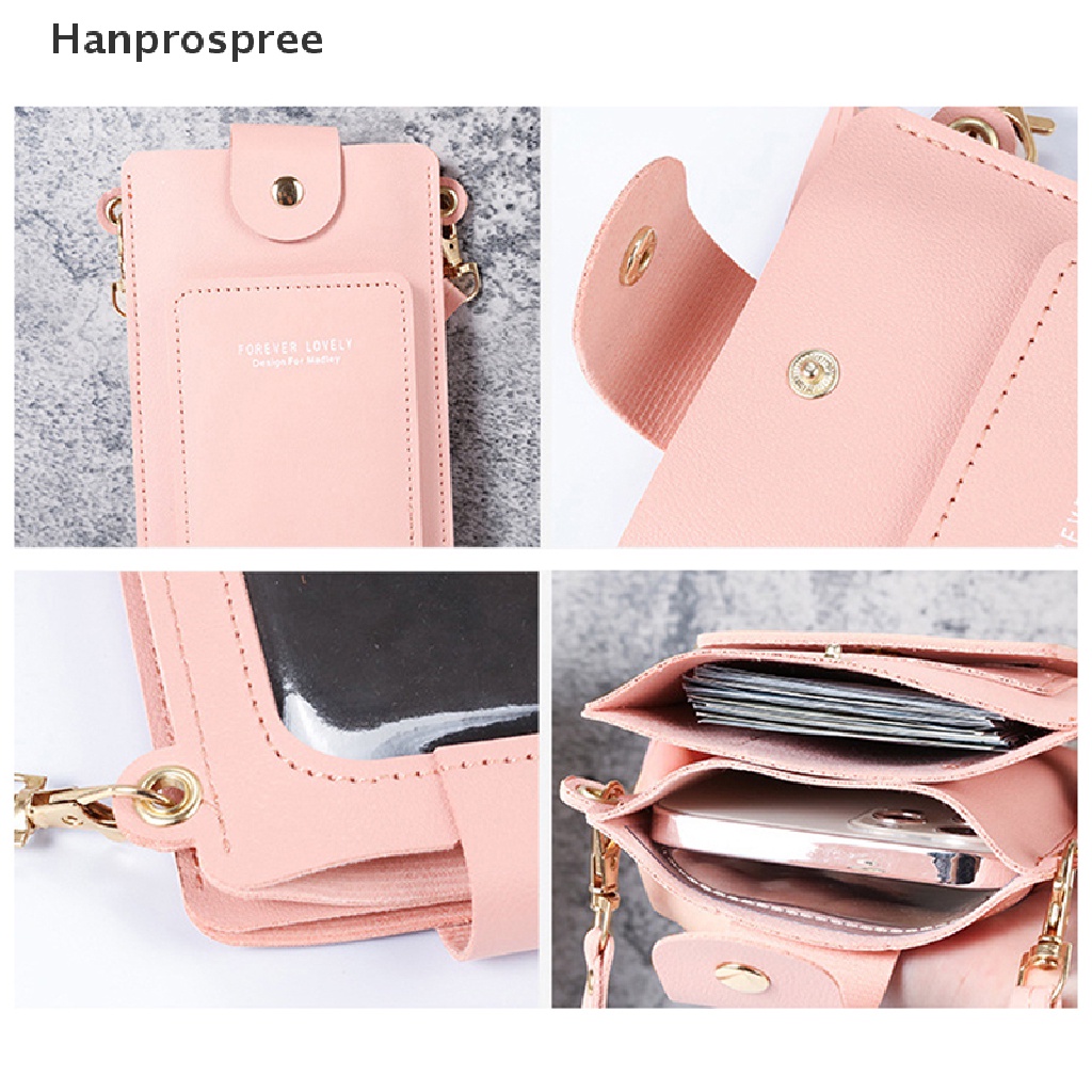 Hanprospree > Túi Xách Đeo Vai Đựng Điện Thoại Sức Chứa Lớn Có Thể Chạm Màn Hình Cảm Ứng Cho