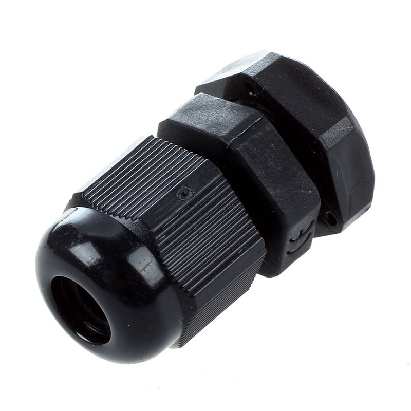 Bộ 40 Đầu Nối Dây Cáp Bằng Nhựa Màu Đen Chống Thấm Nước PG7