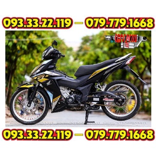 Tem Rời Winner V1 GTR Vàng Đen Chữ Trắng