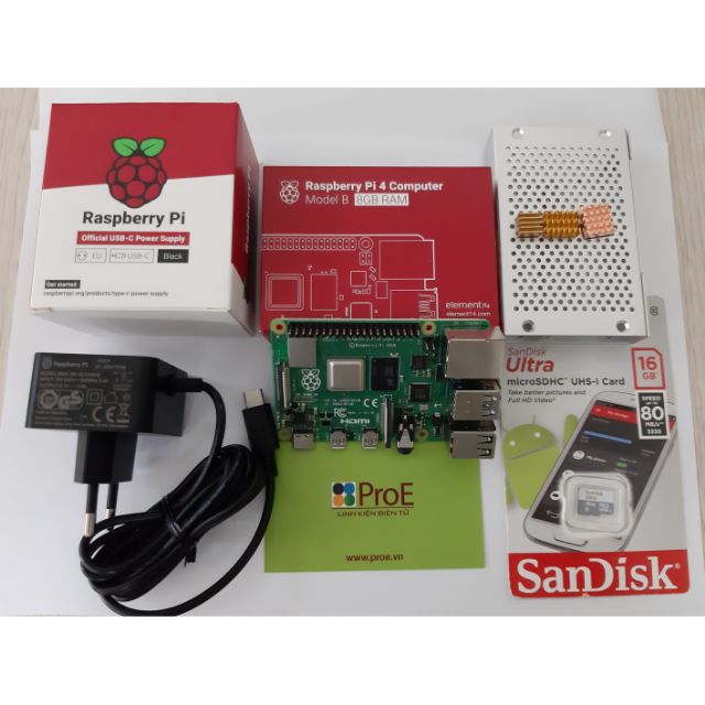 Máy tính Raspberry Pi 4 model B, bản 8GB RAM