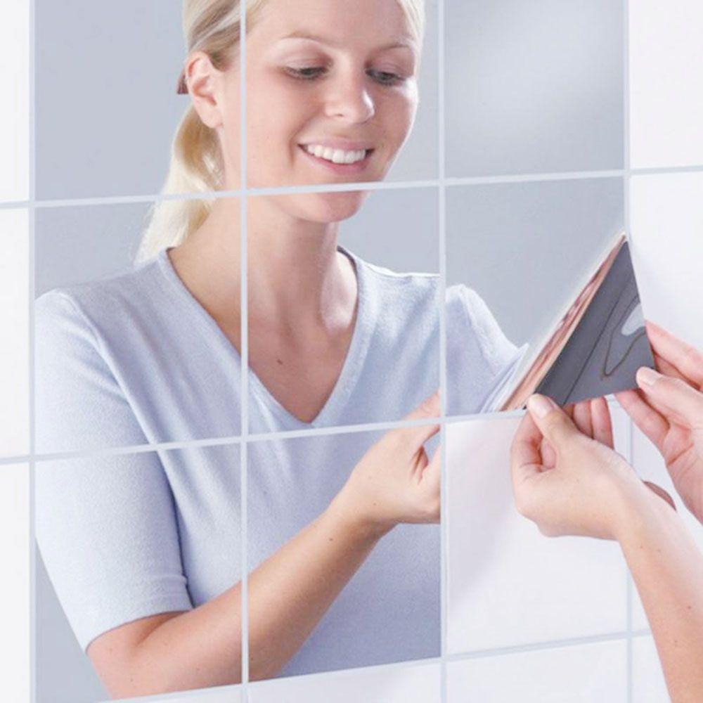Gương Vuông Bằng Nhựa Acrylic Không Kẹp An Toàn Cho Bé