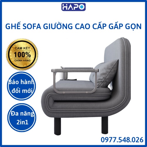 Ghế Sofa Giường Gấp Gọn Sofa Thư Giãn Nằm Ngủ Hapo Loại 65cm