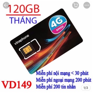 Sim Vina VD149 - 6 và 12 tháng không nạp tiền