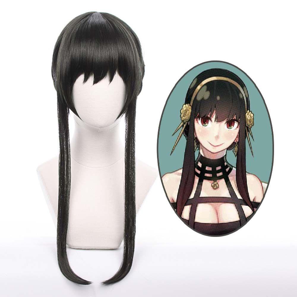 QQMALL Tóc Giả Ngắn Cosplay Nhân Vật Spyxfamily Bằng Sợi Tổng Hợp
