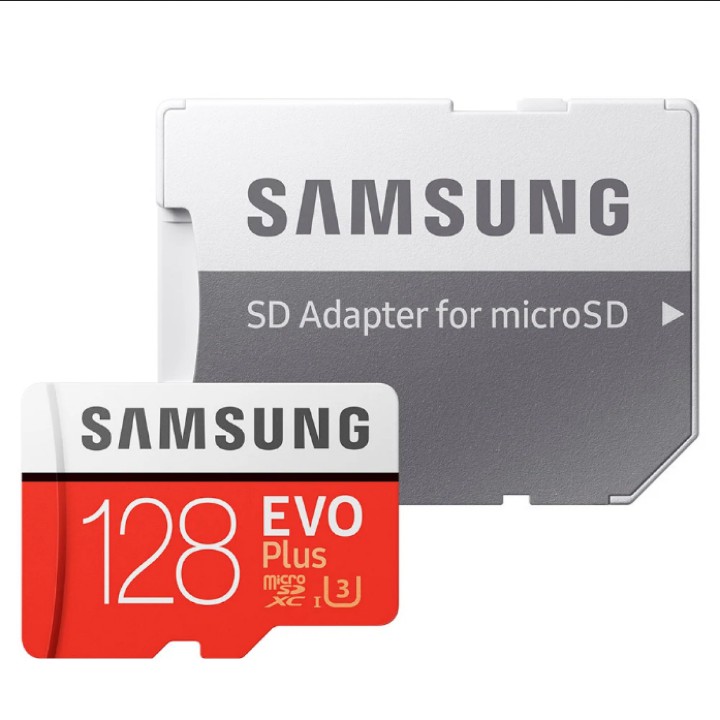 Thẻ nhớ MicroSDXC Samsung Evo Plus 128GB U3 4K R100MB/s W90MB/s - box Anh New 2020 (Đỏ)