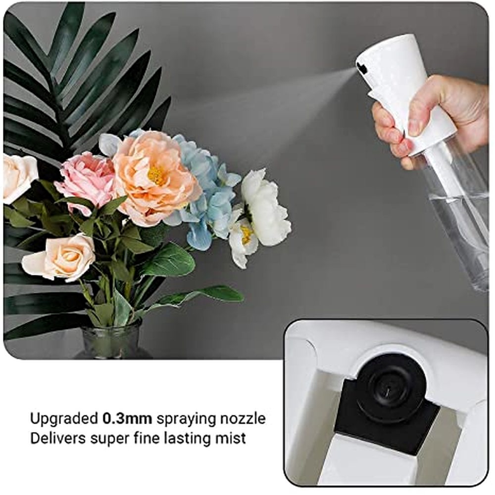 Bình Xịt Làm Sạch Tóc 2S 300ml Trong Suốt Hình Giọt Nước Siêu Âm Tiện Dụng