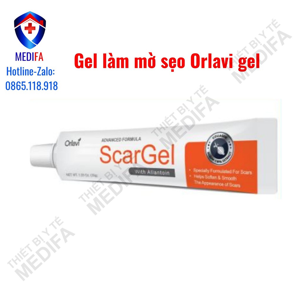 Gel làm mờ sẹo Orlavi gel 35g/tuýp