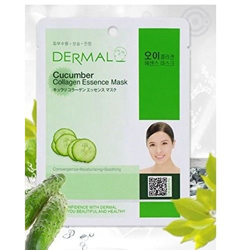 Mặt Nạ Dưỡng Da Chiết Xuất Dưa Chuột Dermal Cucumber Collagen Essence Mask 23g