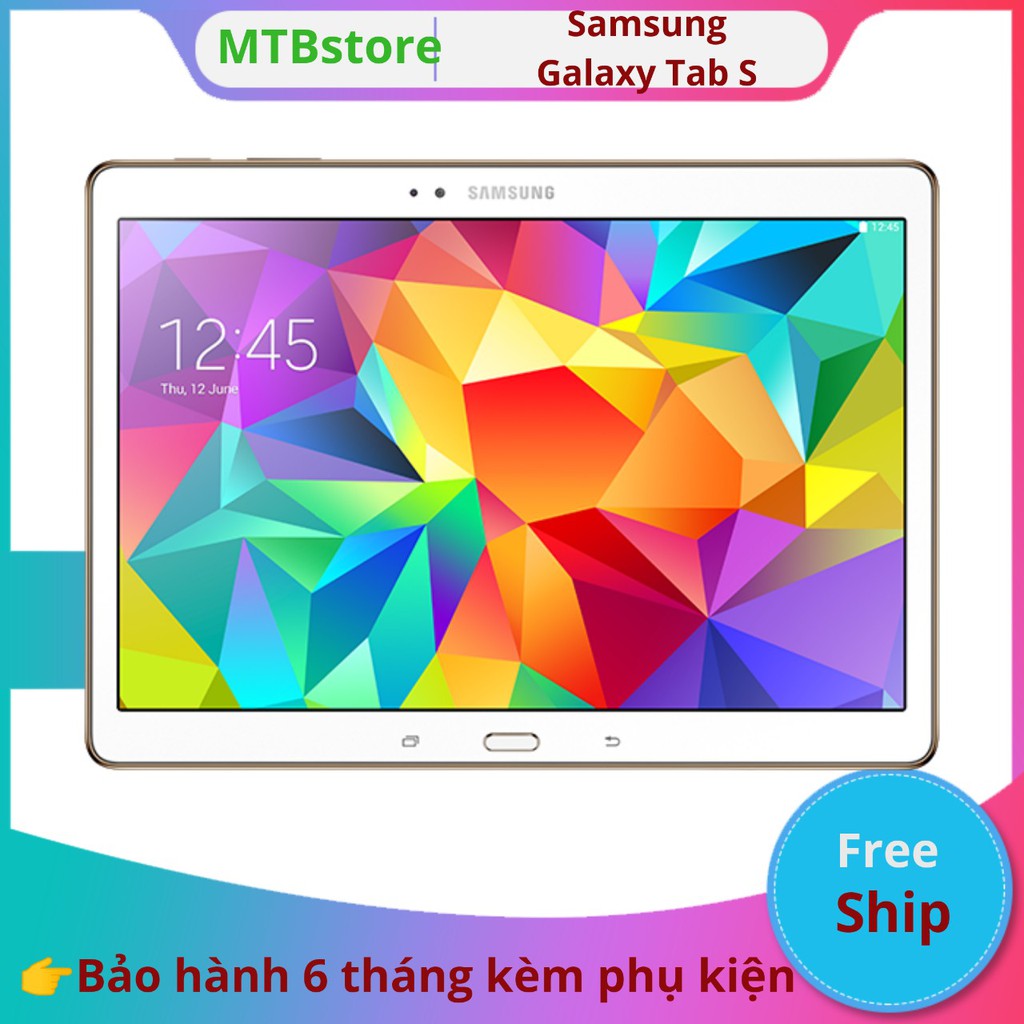 Máy tính bảng Samsung Galaxy Tab S bản wifi ram 3Gb, bộ nhớ trong 16Gb tặng đế dựng, phần mềm bản quyền tiếng Anh 123 | WebRaoVat - webraovat.net.vn