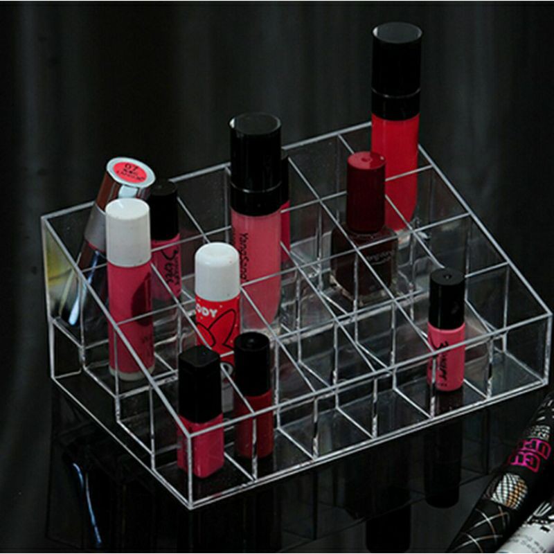 Khay Đựng Son 24 Ô  FreeShip   Khay Mĩ Phẩm Đồ Trang Điểm