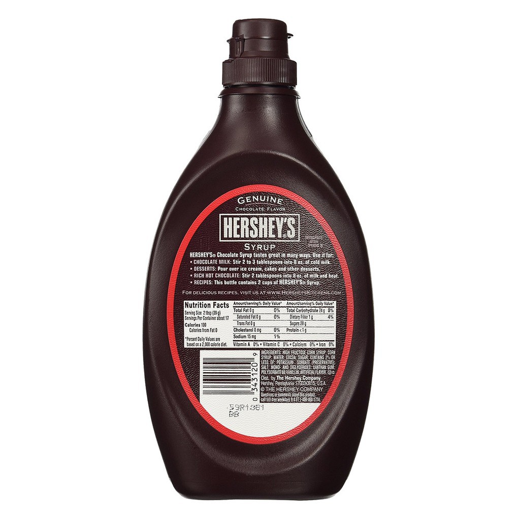 Sốt (sauce) Socola / Dâu / Caramel Hershey's