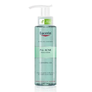 EUCERIN GEL RỬA MẶT DÀNH CHO DA NHỜN MỤN PROACNE CLEANSING 200ML