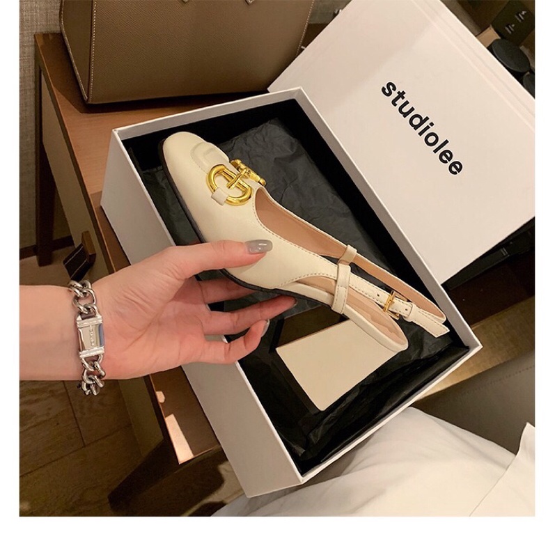 Giày Sandal Guci Gót Vuông Bọc Đồng Siêu Hot 2021 [Free Ship]