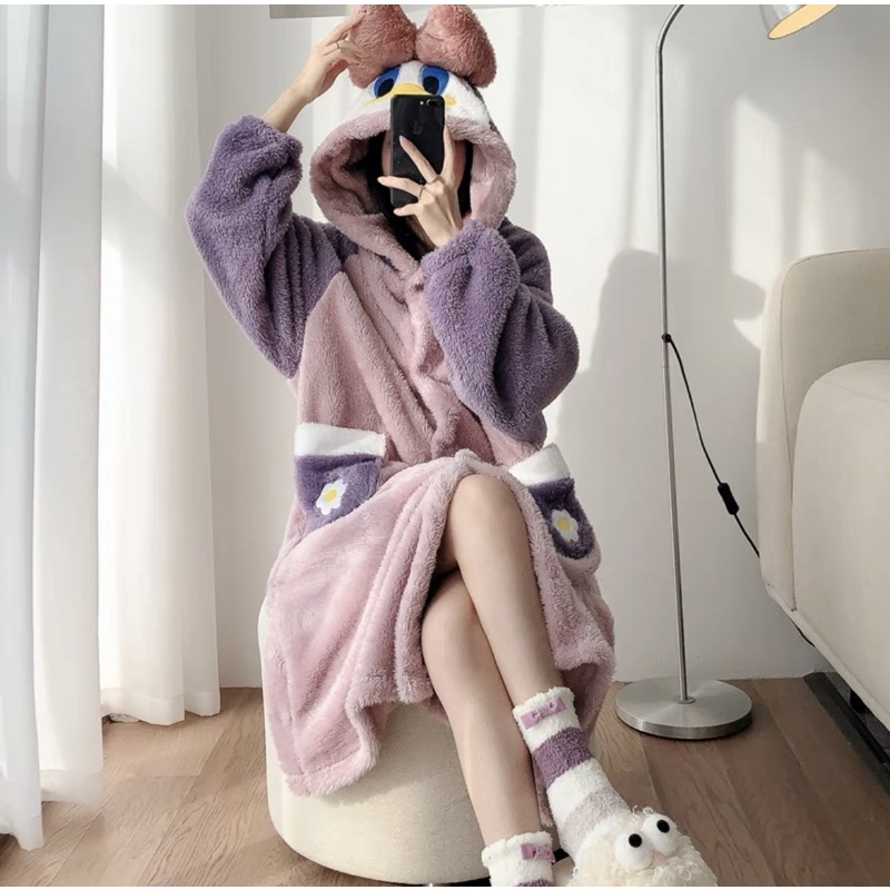 Váy Ngủ Vịt Dài Dễ Thương Nhiều Màu N75