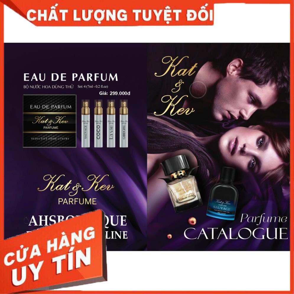 Set Nước Hoa Test Thử Kat&Kev Cao Cấp 4 Mùi 7ml | Thế Giới Skin Care