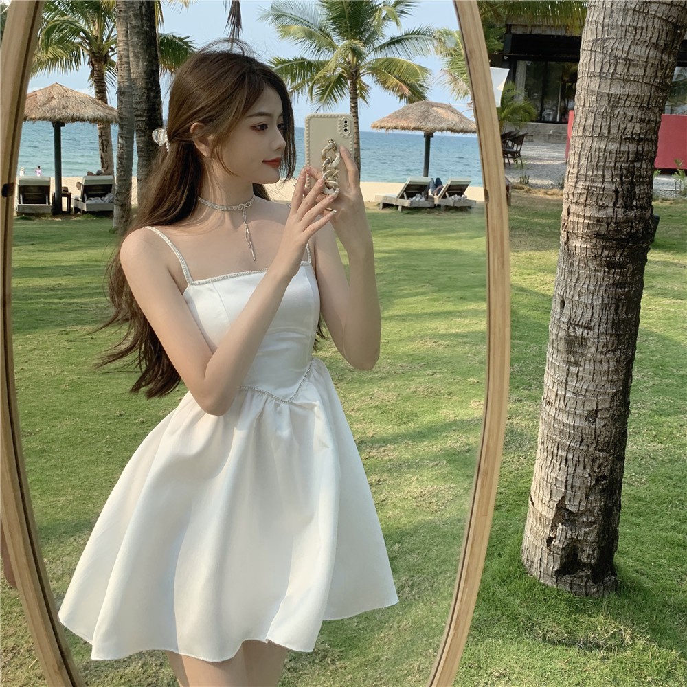 Jane Đầm xoè công chúa Trắng viền đá kim tuyến C083 ảnh thật cuối | BigBuy360 - bigbuy360.vn